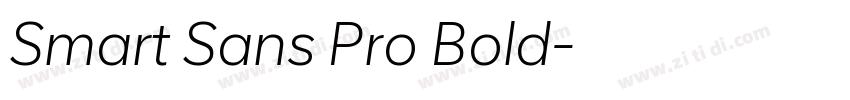 Smart Sans Pro Bold字体转换